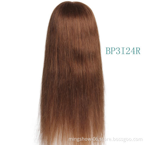 Training Mannequin Heads 100% Human Hair for Braiding Manikin Head For Hairdresser Pro Cosmetology Dummy Head hair extension